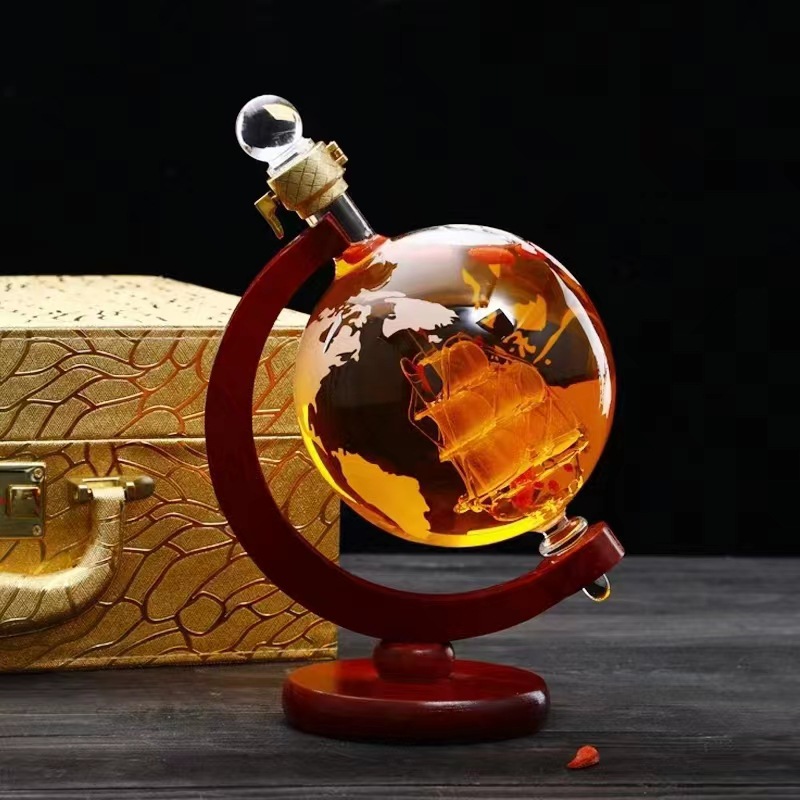 Wine Whiskey Beer - Yaratıcı Küresel Sürahi, Viski Dağıtıcısı, Özelleştirilebilir