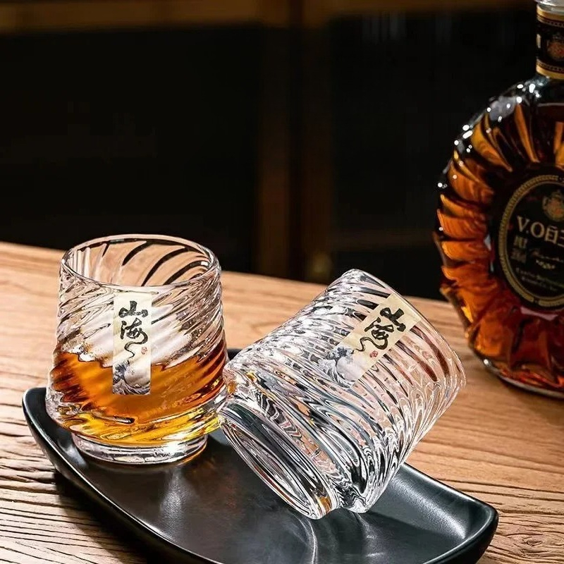 Wine Whiskey Beer - Cam Viski Bardağı Seti Shanhai Bardağı