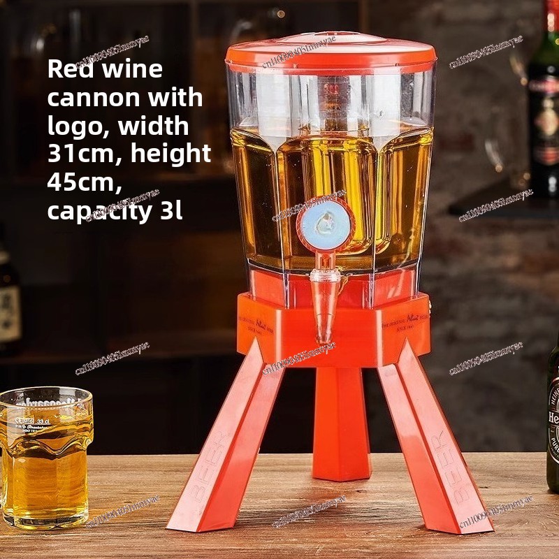 Wine Draft Beer - 3 Litrelik Bira Fıçısı Musluklu Şarap